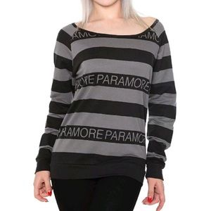 Genuine PARAMORE stripe long sleeve shirt